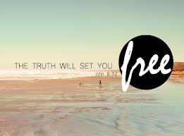 the truth will set you free John 8.32 (2-on sandy beach)